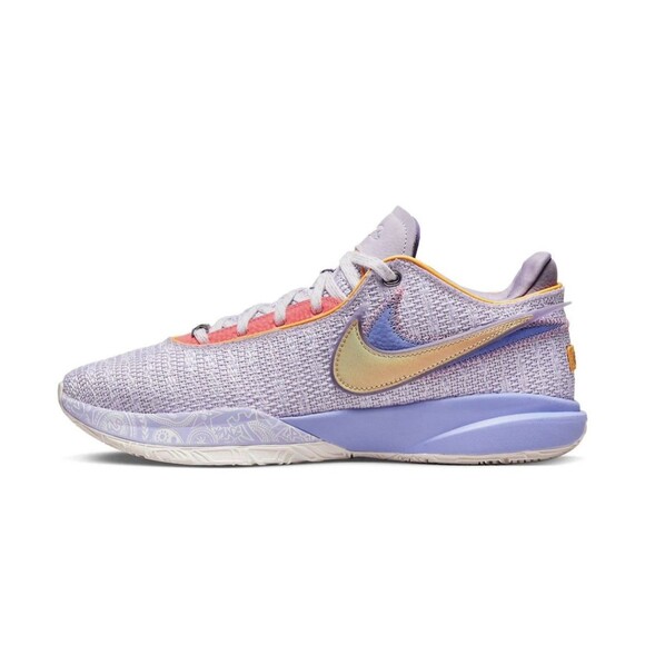 New Men’s Nike LeBron 20 Low Purple And Gold Size 8/9.5W DJ5423-500 main image 5